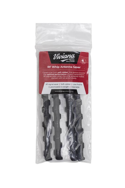 VIVIANA RF WHIP ANTENNA SAVER - 4pcs, Black
