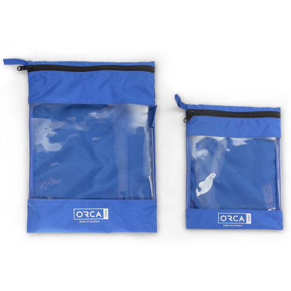 ORCA OR-184- TRANSPARENT POUCHES , SET OF 2 FOR GENERAL ACCESSORIES
