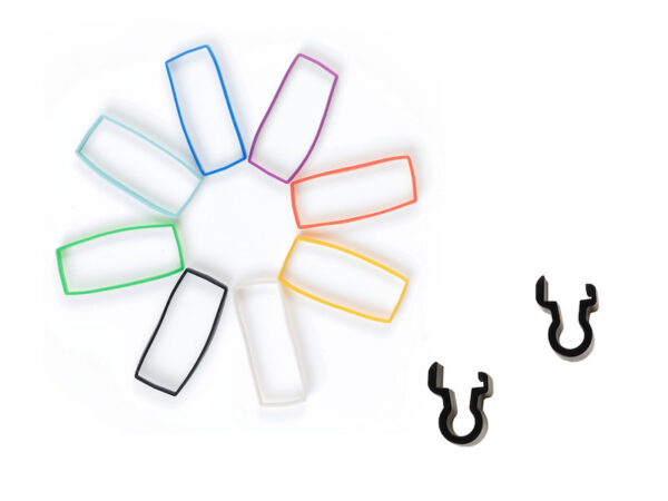 TENTACLE SYNC - SYNC E – SILICONE BANDS RAINBOW SET AND CLAMPS