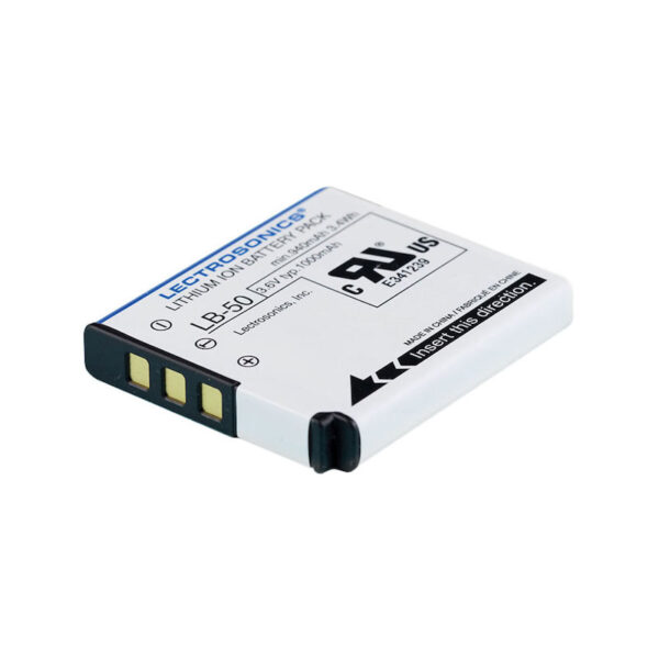 LECTROSONICS LB50 3.7V 3.4WH 1000MAH LI-ION RECHARGABLE BATTERY