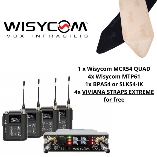 WISYCOM BUNDLE - 1 MCR54 QUAD + 4 MTP61
