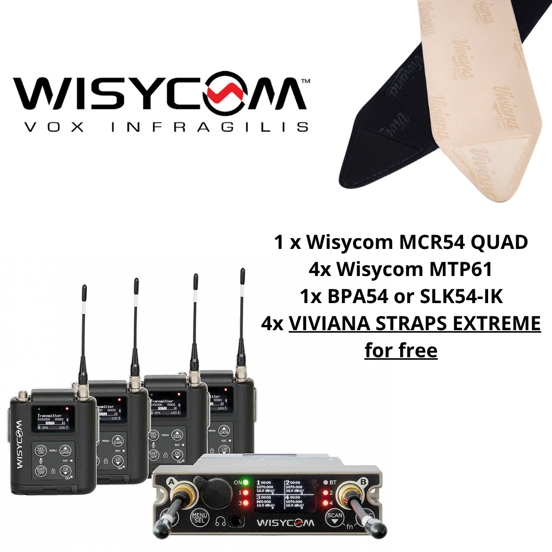 WISYCOM BUNDLE - 1 MCR54 QUAD + 4 MTP61