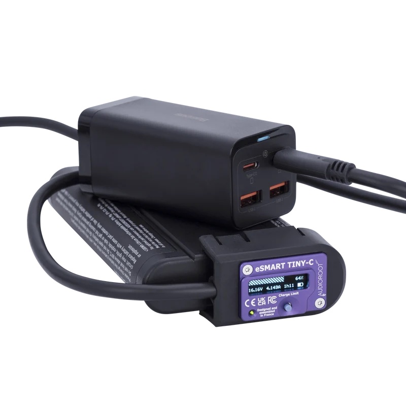 AUDIOROOT - ESMART TINY-C - ULTRA-COMPACT USB-C PPS SMART BATTERY CHARGER - Image 2